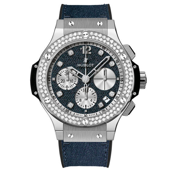 Replica Hublot BIG BANG GLOSSY JEANS DIAMONDS 341.SX.2710.NR.1104.JEANS14 Replica Watch